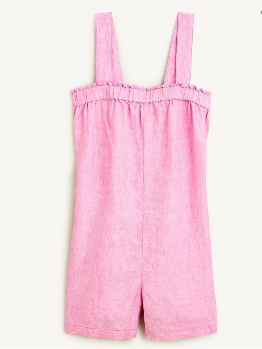 J. Crew Wild Orchid Pink Linen Relaxed Fit Romper NWOT - Picture 3 of 3